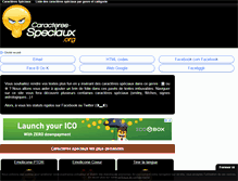 Tablet Screenshot of caracteres-speciaux.org